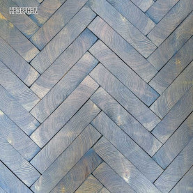 End grain - Herringbone end grain flooring fitting hand bevelled natural #CraftedForLife