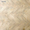 End grain - Herringbone end grain flooring fitting hand bevelled natural #CraftedForLife