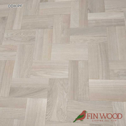 Diagonal double herringbone parquet fitting #CraftedForLife