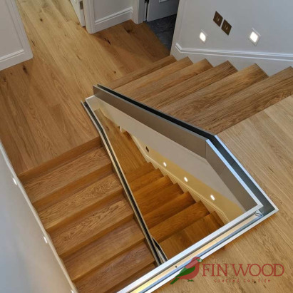 Stair Cladding - Modern look in London by Fin Wood #craftedForLife #CraftedForLife Stair Cladding - Modern look in London by Fin Wood #craftedForLife #CraftedForLife