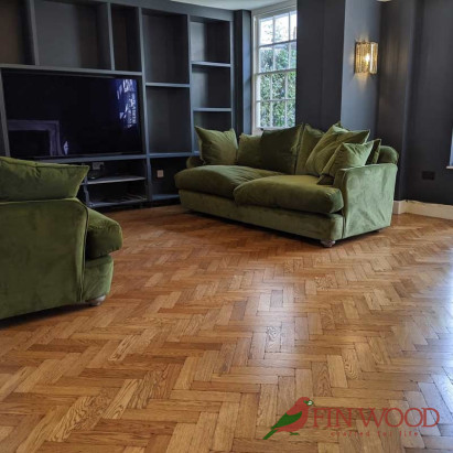 Herringbone parquet flooring by Fin Wood Ltd. London #CraftedForLife #CraftedForLife