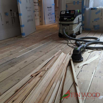 Original Pine Boards Restoration by Fon Wood Ltd London #CraftedForLife