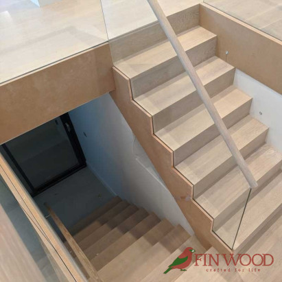 Stair Cladding - Modern look in London by Fin Wood #craftedForLife #CraftedForLife Stair Cladding - Modern look in London by Fin Wood #craftedForLife #CraftedForLife