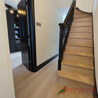 Stair Cladding - Classic look in London by Fin Wood #CraftedForLife #CraftedForLife Stair Cladding - Classic look in London by Fin Wood #CraftedForLife #CraftedForLife