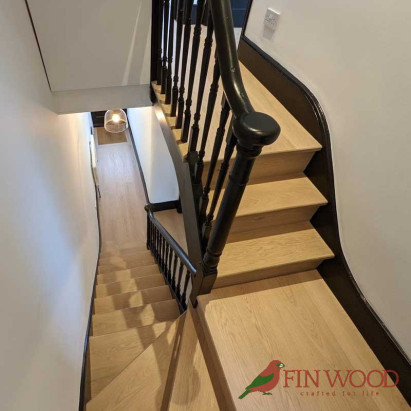 Stair Cladding - Classic look in London by Fin Wood #CraftedForLife #CraftedForLife Stair Cladding - Classic look in London by Fin Wood #CraftedForLife #CraftedForLife