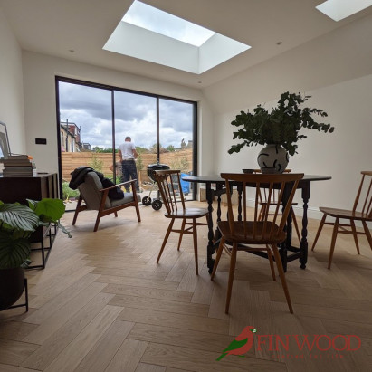 Herringbone parquet flooring London #CraftedForLife #CraftedForLife