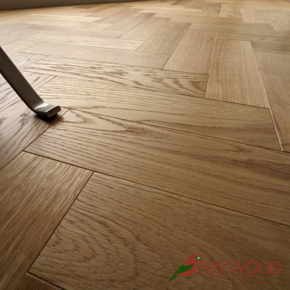 Oak Herringbone Premier Oiled Clear 15x100x400mm #CraftedForLife #CraftedForLife