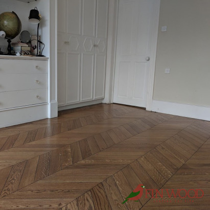 Oak Chevron Millrun Unsealed Natural 15.5x90x450mm #CraftedForLife #CraftedForLife
