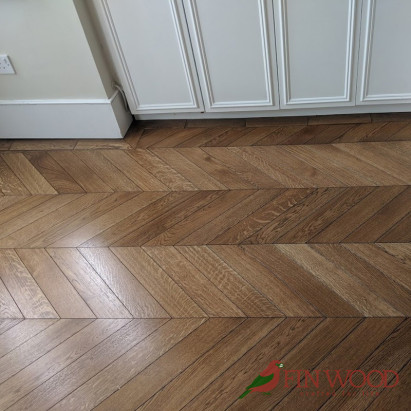 Oak Chevron Millrun Unsealed Natural 15.5x90x450mm #CraftedForLife #CraftedForLife