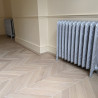 Oak Chevron Natural Lacquered Silver White 15x90x450mm #CraftedForLife #CraftedForLife