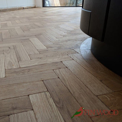 Oak Herringbone Aged Oiled Natural 15x70x280mm #CraftedForLife #CraftedForLife