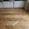 Oak Herringbone Premier Unsealed Natural 19x100x400mm #CraftedForLife #CraftedForLife