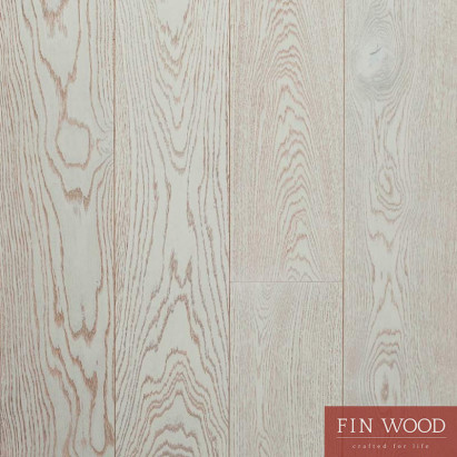 Oak Board Brushed Natural Lacquered White Washed 20x180mm #CraftedForLife