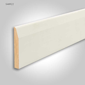 MDF Chamfered skirting white primed 144mm #CraftedForLife