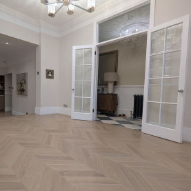Chevron flooring #CraftedForLife