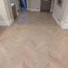 Oak Chevron Natural Lacquered Silver White 15x90x450mm #CraftedForLife