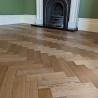 Oak Herringbone Premier Lacquered Antique 15x70x280mm #CraftedForLife
