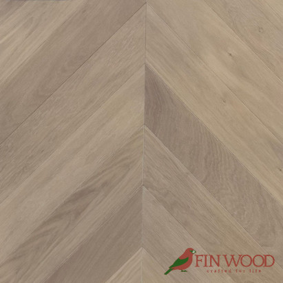 Oak Chevron Natural Lacquered White Mist 15x90x450mm #CraftedForLife