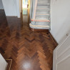 Parquet herringbone with curved borders #CraftedForLife