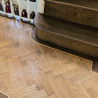 Parquet herringbone with curved borders #CraftedForLife