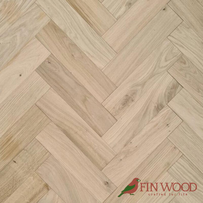 Oak Herringbone Premier Unsealed  15x70x280mm #CraftedForLife