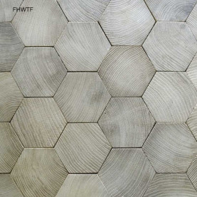 Fitting Hexagon Wood Tiles floors - hexagon parquet floor #CraftedForLife