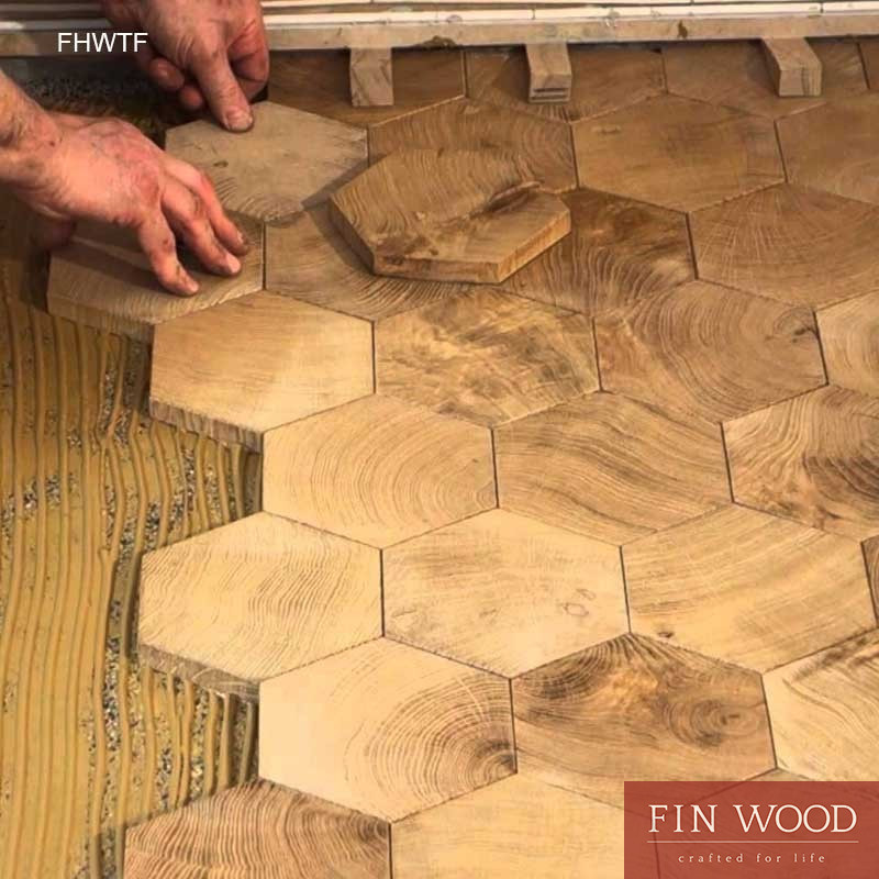 Fitting Hexagon Wood Tiles Floors, Parkay Floor Tiles