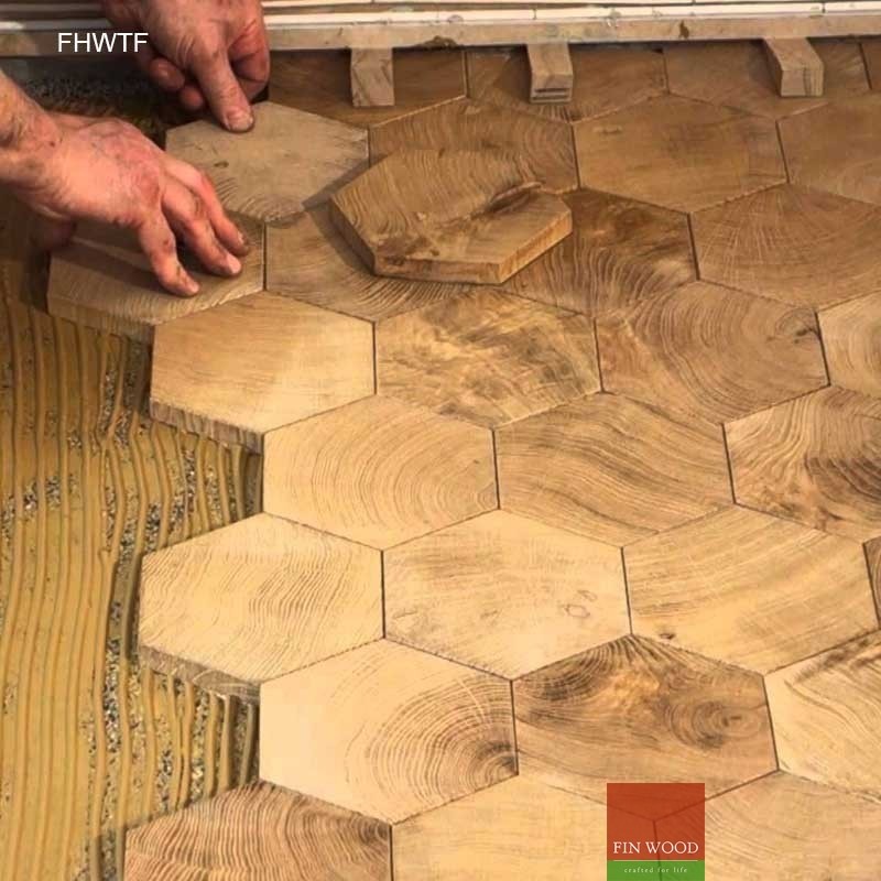 fitting hexagon wood tiles floors hexagon parquet floor