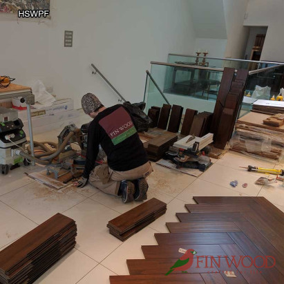 Herringbone parquet flooring by Fin Wood #CraftedForLife