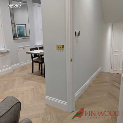 Herringbone parquet flooring by Fin Wood Ltd. London #CraftedForLife #CraftedForLife