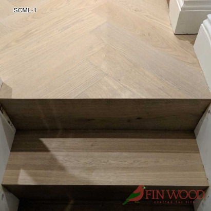 Stair Cladding - Modern look in London by Fin Wood #CraftedForLife Stair Cladding - Modern look in London by Fin Wood #CraftedForLife