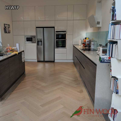 Herringbone parquet flooring by Fin Wood Ltd. London #CraftedForLife #CraftedForLife