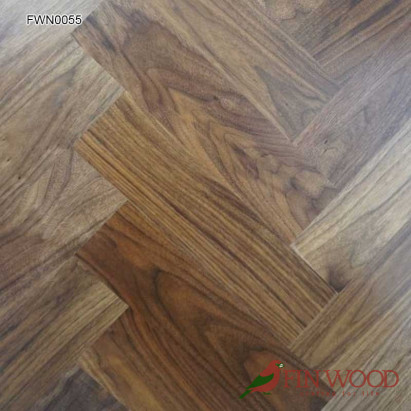 Walnut Parquet Premier Unsealed 400 x 100 x19 mm #CraftedForLife