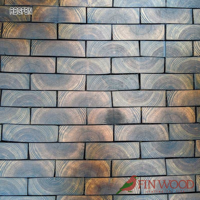 End Grain - Rectangular end grain flooring fitting hand bevelled natural #CraftedForLife End Grain - Rectangular end grain flooring fitting hand bevelled natural #CraftedForLife