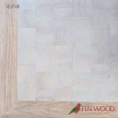 End Grain - Square end grain flooring fitting premier with border #CraftedForLife End Grain - Square end grain flooring fitting premier with border #CraftedForLife
