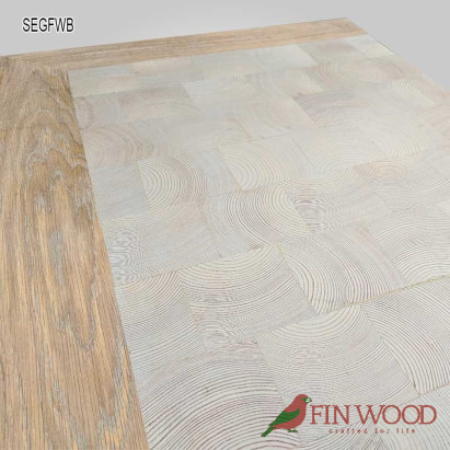 End Grain - Square end grain flooring fitting premier with border #CraftedForLife End Grain - Square end grain flooring fitting premier with border #CraftedForLife