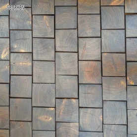 End Grain - Square end grain flooring fitting hand bevelled natural #CraftedForLife