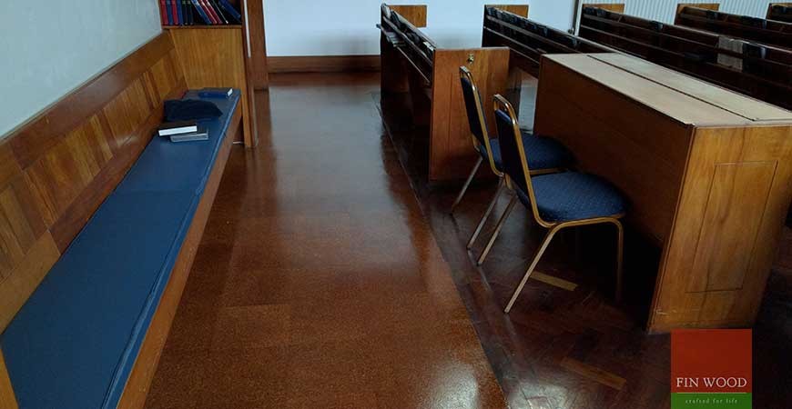 Cork Floor Restoration at Metropolitan Tabernacle, Elephant and Castle, London #CraftedForLife